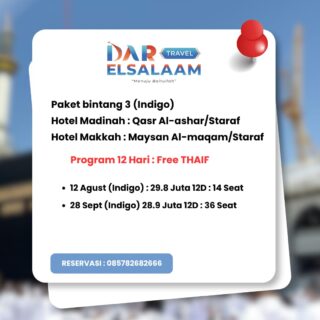 UMROH 12 Hari Plus Taif (by Indigo)