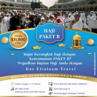 HAJI KHUSUS PAKET B PROGRAM 26 HARI by SAUDIA AIRLINES