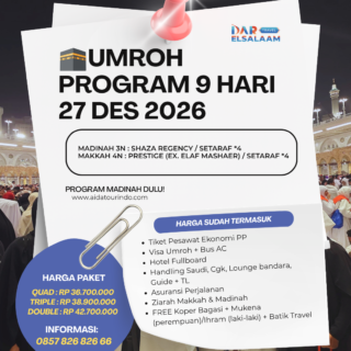 UMROH 9 Hari Akhir Tahun 2026
