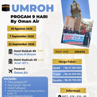 UMROH PROGRAM 9 HARI by OMAN AIR